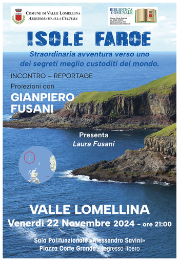 Valle: le Isole Faroe raccontate in biblioteca da Gianpiero Fusani