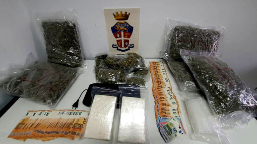 Operazione antidroga a Novara: tre arresti e sequestro di cocaina e marijuana