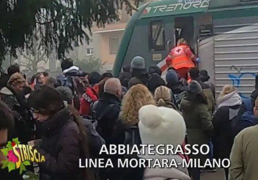 Capitan Ventosa e ‘Striscia’ alla stazione di Abbiategrasso: ecco il video