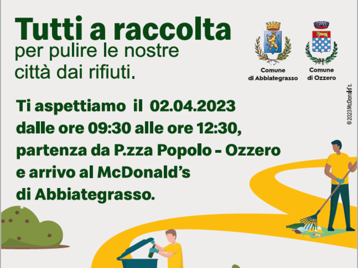 Tutti a pulire la città: domenica 2 Abbiategrasso e Ozzero insieme