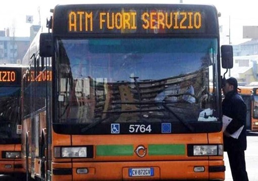 Milano, sciopero dei mezzi pubblici in corso