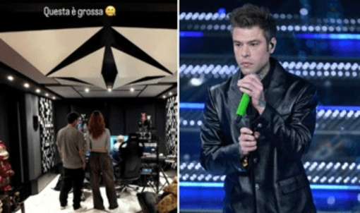 Fedez, la foto in studio con la 'cantante misteriosa'. L'ipotesi dei fan