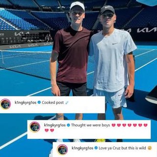 Sinner, allenamento con il figlio d'arte Hewitt. Kyrgios: &quot;Post dopato&quot;